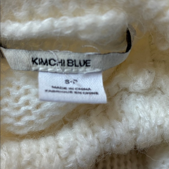 White shrug Cardigan with Black Heart Pattern sz S - Picture 5 of 5